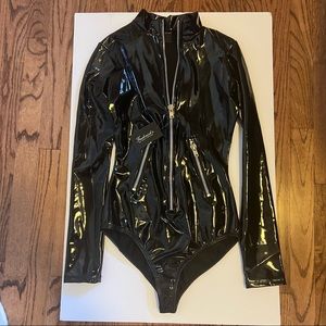 Frederick’s of Hollywood Bree High Shine Bodysuit